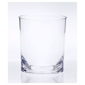 Oval Halo Acrylic Glasses Drinking Set of 4 DOF (12oz), Plastic Drinking Glasses, BPA Free Cocktail Glasses, Drinkware Set, Plastic Water Tumbler