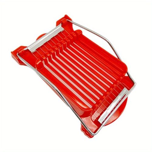 1pc; Multifunctional Luncheon Meat Cutter; Stainless Steel Egg Cutter; Cutting 10 Pieces For Fruit Onion Soft Food Roast Legs; Spam Slicer; Kitch